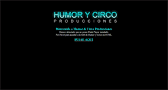 Desktop Screenshot of humorycirco.com